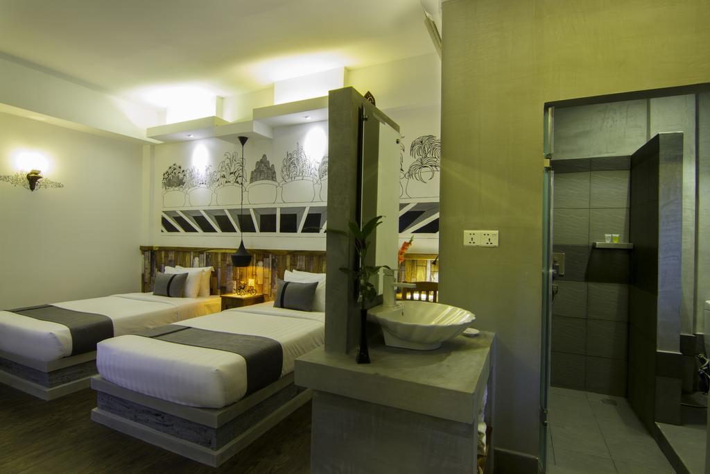 פנום פן Double Leaf Boutique Hotel חדר תמונה